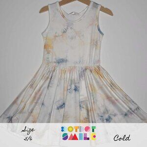 DotDotSmile Size 5/6 Tank Dress - NWT Earth-toned tie dye